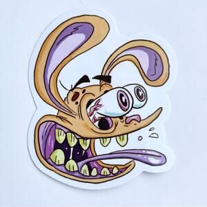 5/$10  90’s Vintage Cartoons Waterproof Vinyl Sticker The Ren and Stimpy Show